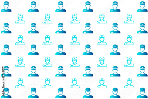 Abstract Constable Police Pattern Background