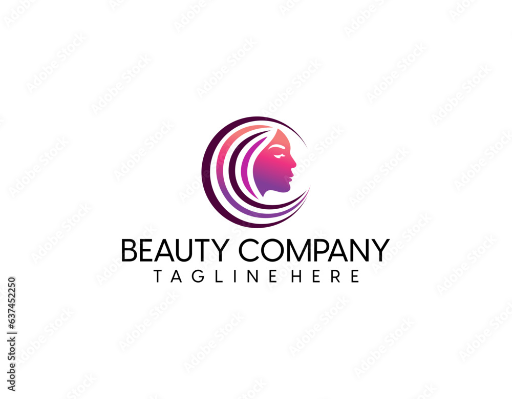 beauty cosmetic line art logo template vector illustration icon element beauty cosmetic line art logo template vector illustration icon element