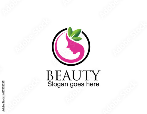 beauty cosmetic line art logo template vector illustration icon element