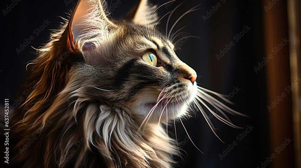 portrait of a cat.Generative Ai