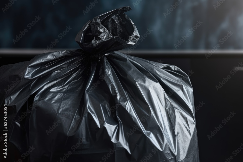 garbage black bag