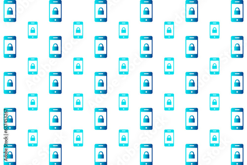 Abstract Mobile Lock Pattern Background