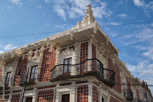 Casa del Alfenique en el centro colonial e historico de Puebla Mexico 