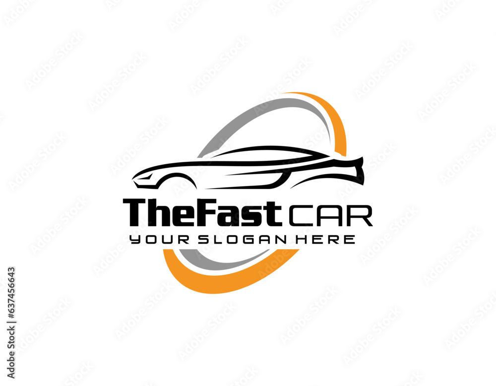 Fast Car Automotive Logo Design Template. Electric car logo vector Fast Car Automotive Logo Design Template. Electric car logo vector