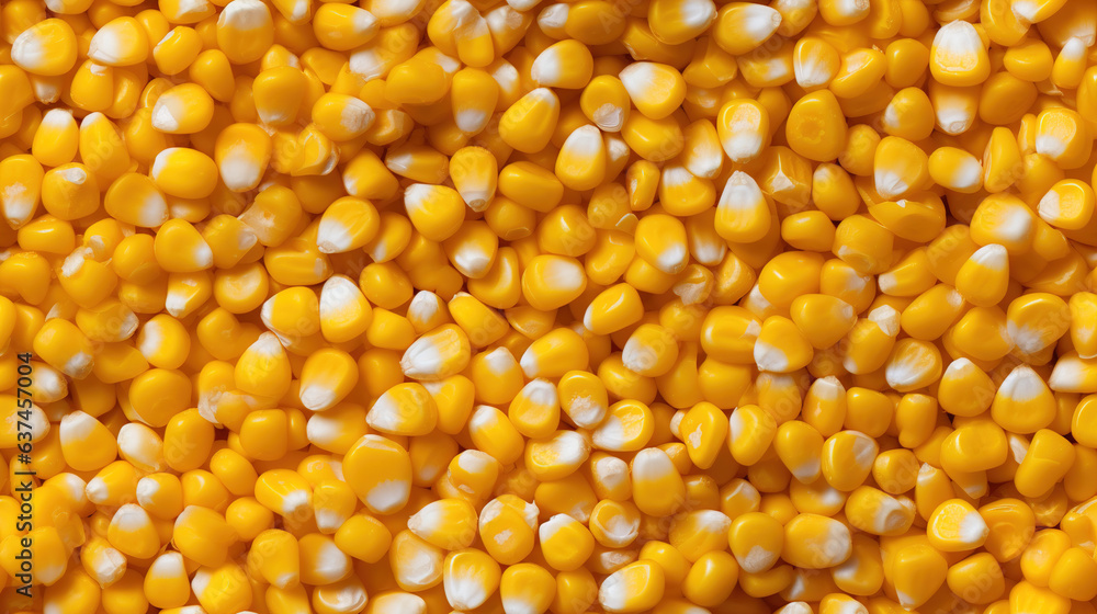 corn shot from top view background.Generative Ai corn shot from top view background.Generative Ai