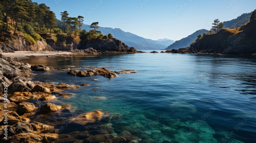 lake in the mountains