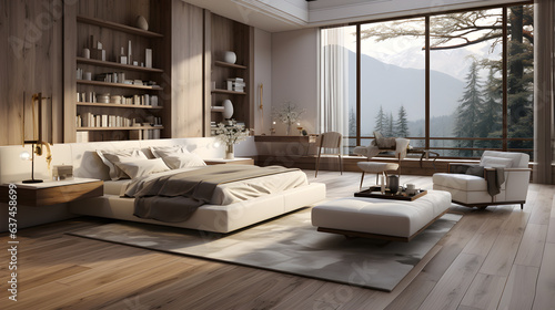 bedroom interior design architect and luxury bed with styles