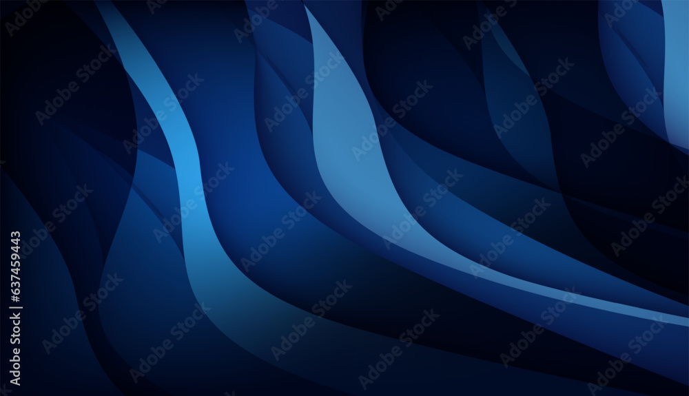 Elegant abstract blank background with wave flow shape curved lines dark blue gradient color Elegant abstract blank background with wave flow shape curved lines dark blue gradient color