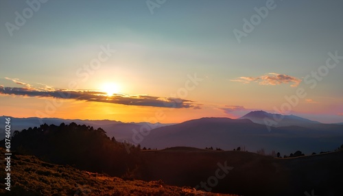 sunrise over the mountains © Hafiza