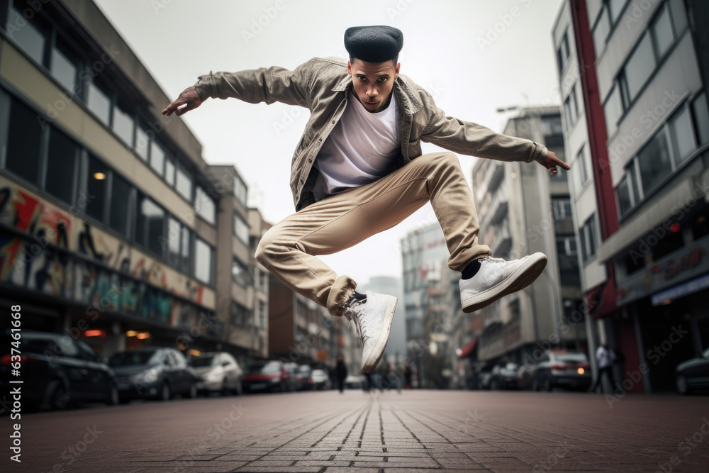 Fototapeta premium Dynamic Urban Dancer
