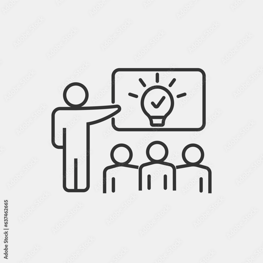 Fototapeta premium Project management set of web icons in line style. Business or organization management icons for web and mobile app. Time management, planning, project, startup, marketing. vector illustration sign