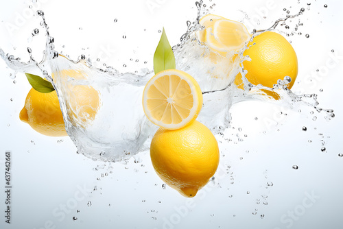 Lemon fruit and water splash © AGSTRONAUT
