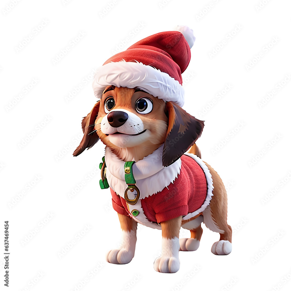 Christmas Dog With A Cap Svg & Png Bundle, Christmas saying Dog Bandana Svg