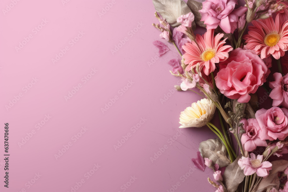 Mother's day background with flowers