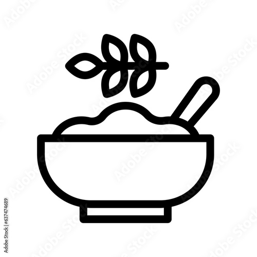 oats line icon illustration vector graphic. Simple element illustration vector graphic, suitable for app, websites, and presentations isolated on white background