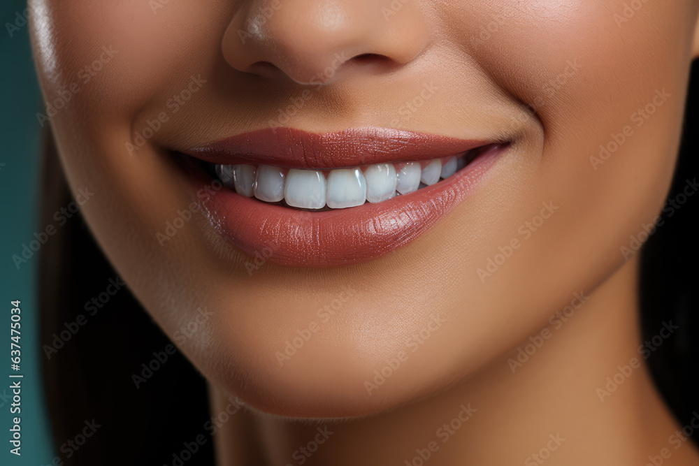 Beautiful woman's mouth with a full set of teeth, teeth whitening, dentist Beautiful woman's mouth with a full set of teeth, teeth whitening, dentist