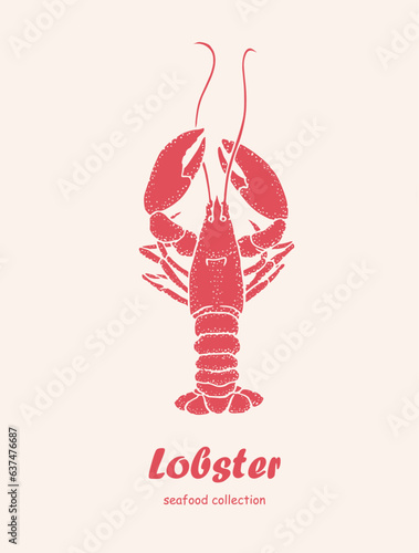 Lobster, seafood, logo, doodle,omar, line art ,seafood illustration , crustacean , crabs , crustaceans, seafood , crawfish, watercolor, food illustrations	