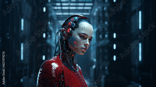 red humanoid robot