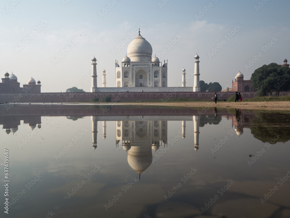 Fototapeta premium India Taj Mahal reflection