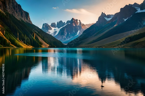 lake in the mountains