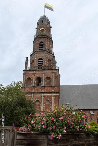 Tower of the old St.Nicolas church in IJsselstein in the Netherlands.