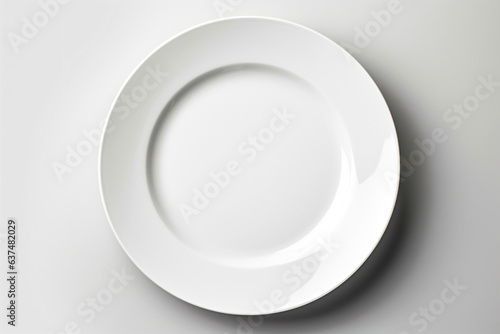 a white plate with a fork and knife