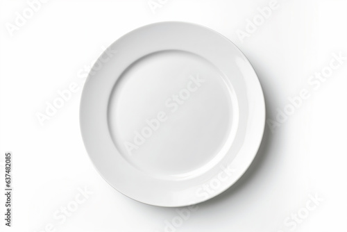 a white plate with a fork and knife on it