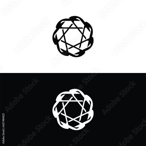 Circle vector logo template design