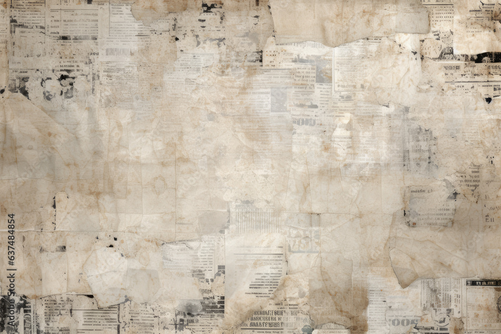 Fotografie Texture of torn newspaper