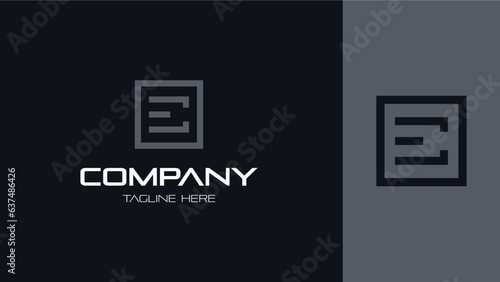 Universal creative premium symbol. Vector business logo template. Brand with the letter E minimalist and luxury.