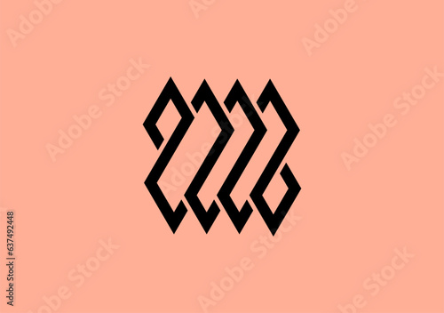 Geometric '2' logo intertwines with infinity, embodying sophistication and endless potential, harmonizing form and meaning