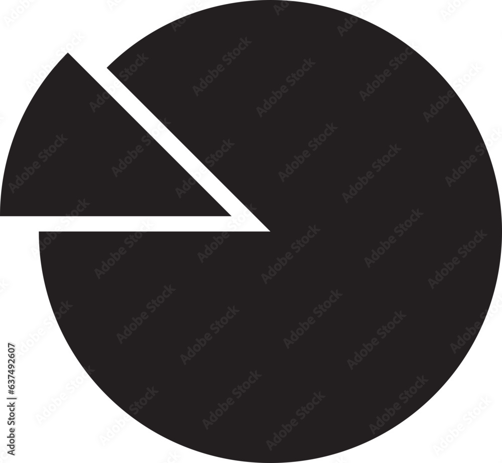 Round graphic fraction circle shape vector element. Geometric diagram division section icon. Round graphic fraction circle shape vector element. Geometric diagram division section icon.