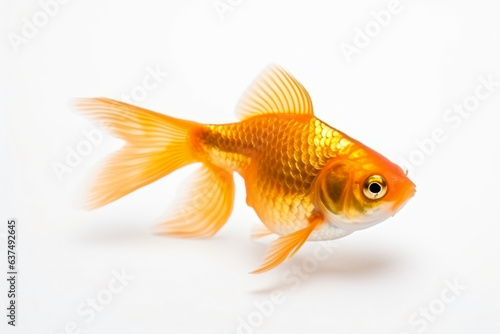 a goldfish is looking at the camera