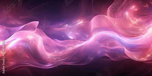 AI Generated. AI Generative. Abstract pink color wave flow design template background. Graphic Art
