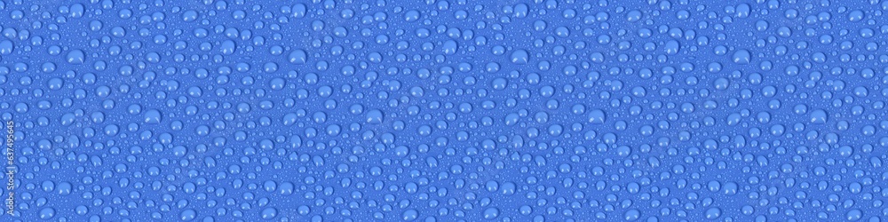 Seamless long banner, Abstract texture of water drop background.