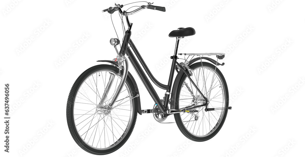 Fototapeta premium vintage bicycle isolated on white background