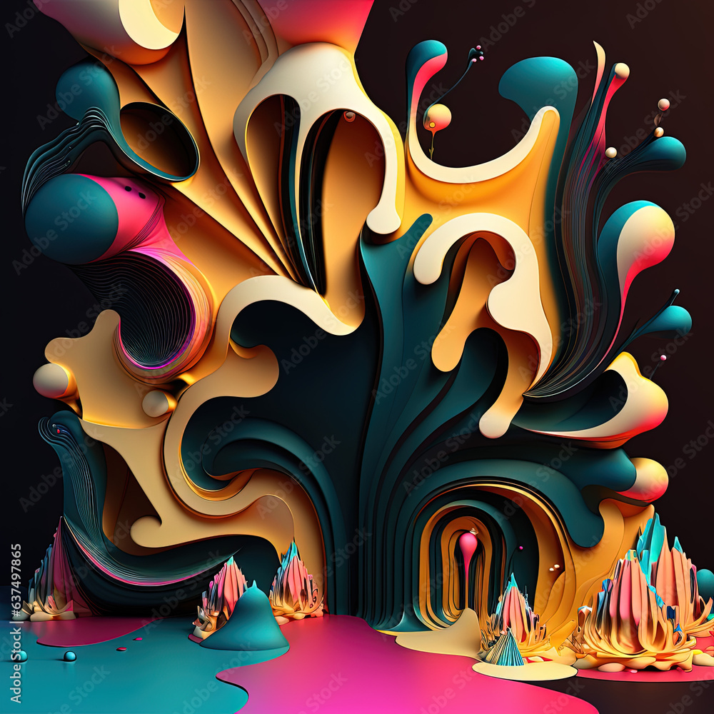 Abstraction. Digital art Abstraction. Digital art