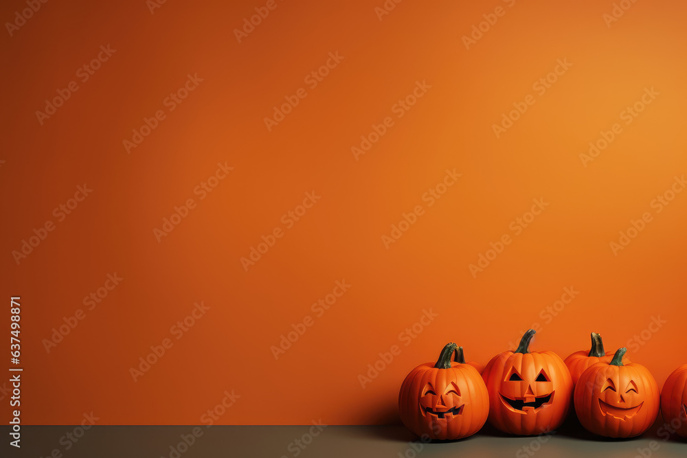 Halloween background with pumpkins Halloween background with pumpkins