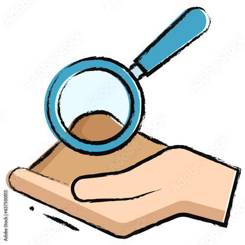 Hand drawn Soil testing icon