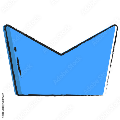 Hand drawn Concave Geometry Shape icon