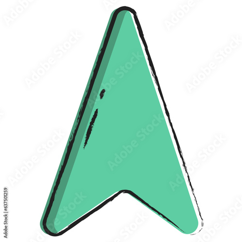 Hand drawn Concave Geometry Shape icon