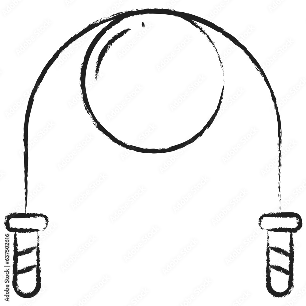 Hand drawn Jumping Rope icon