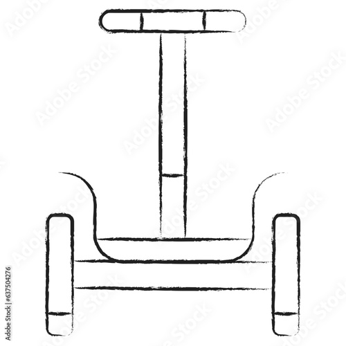 Hand drawn segway icon