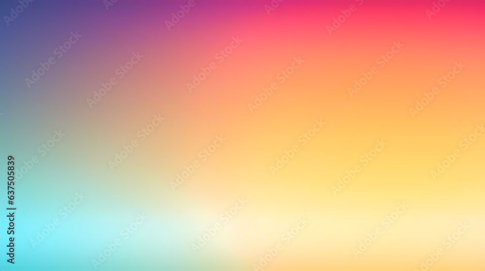 Bright Gradient Vector Illustration with Green, Purple, Orange, and Yellow, Colorful Motion Design with Glow and Space Concept