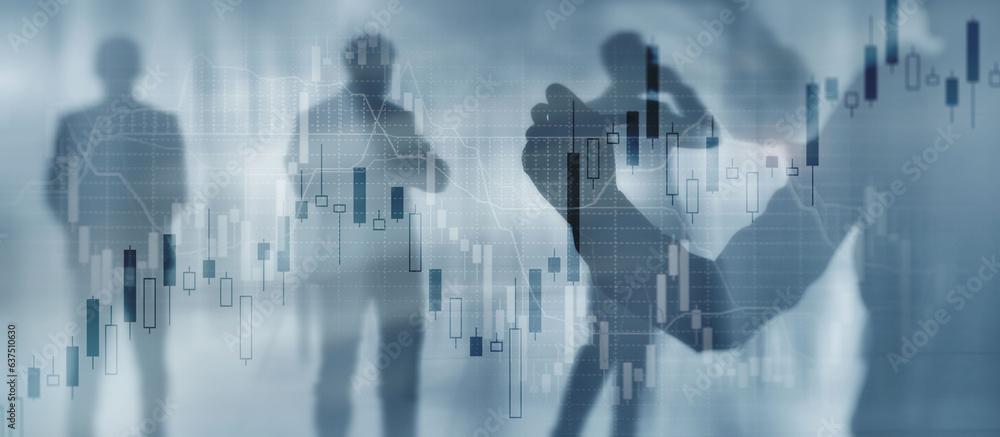 Fotografie Stock market chart. Abstract background for presentation