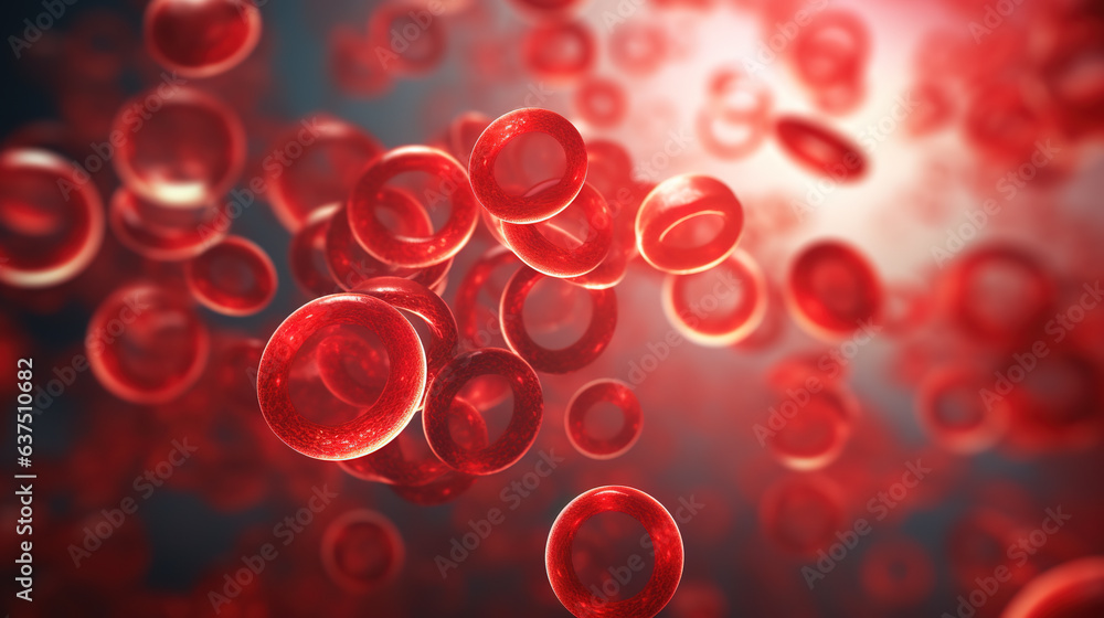 Transparent red blood cells molecules Transparent red blood cells molecules
