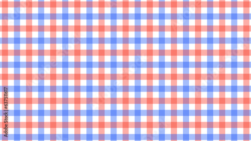 Red and blue plaid fabric texture as a background