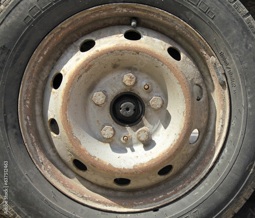 Canvas Print Wheel or automobile disk