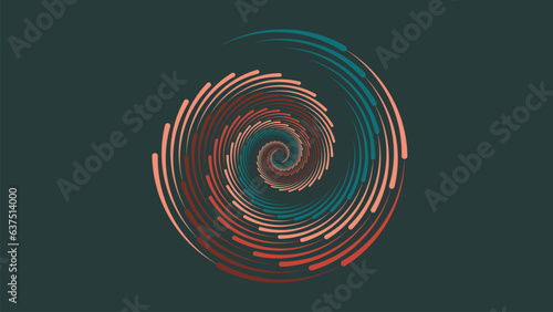 Abstract spiral dotted vortex background in multi color layer background. This creative symbol can be used as a logo or banner. This also can be used as background of a party flyer.