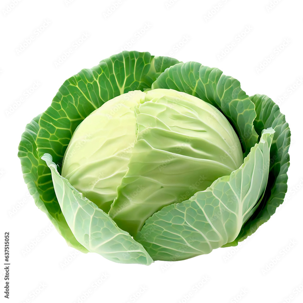 Obraz premium cabbage isolated on white background